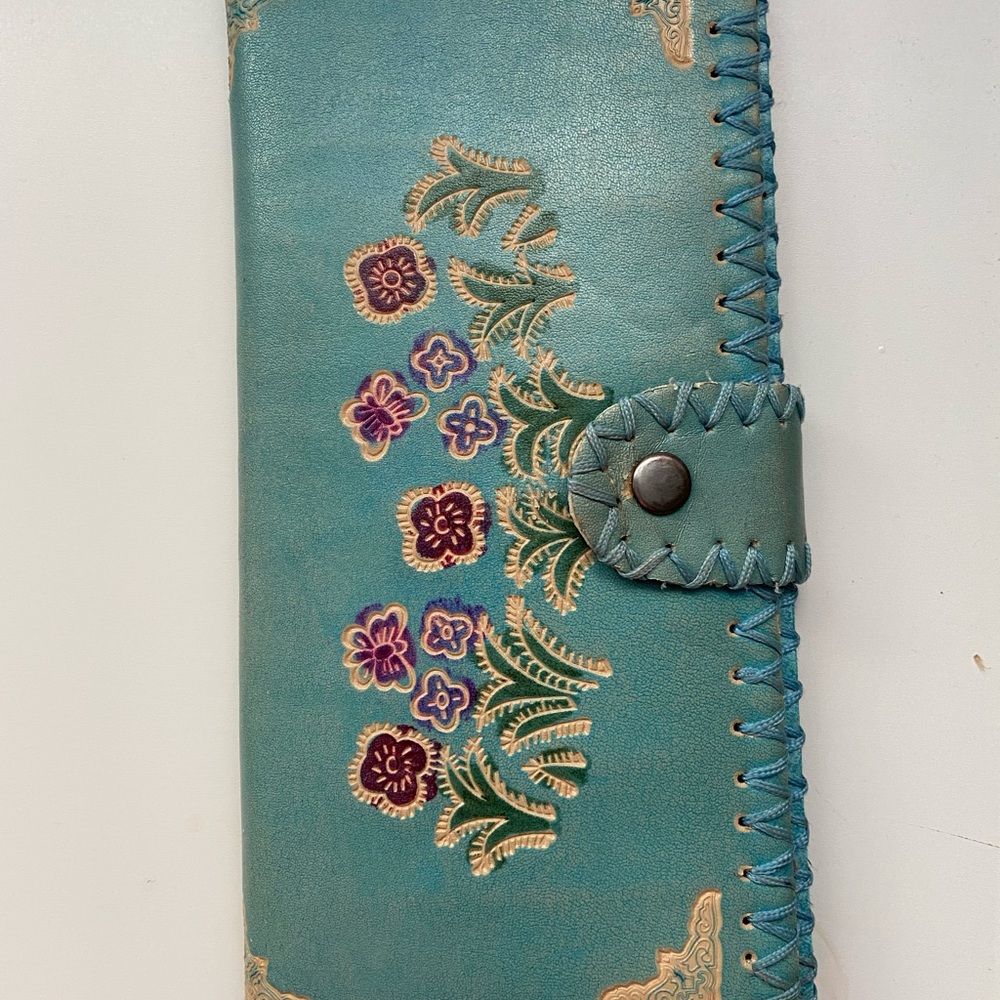 Vintage Blue spring wallet